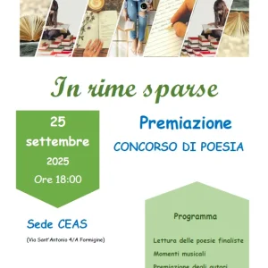 Premiazione del 2° concorso di poesia